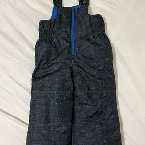 Carter's Black and Blue Kids Snowbib Snow Pants Boys Size 4T